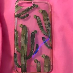 nicole miller cactus clear case for iphone 7/8+